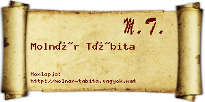 Molnár Tábita névjegykártya